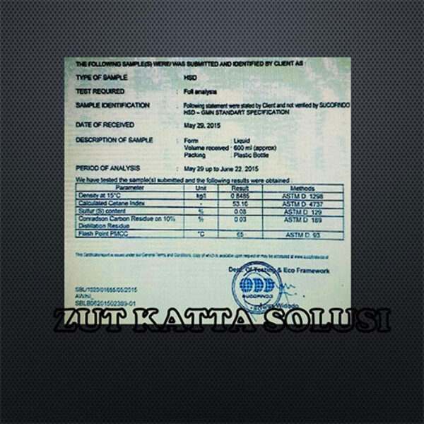 Minyak Solar HSD Industri