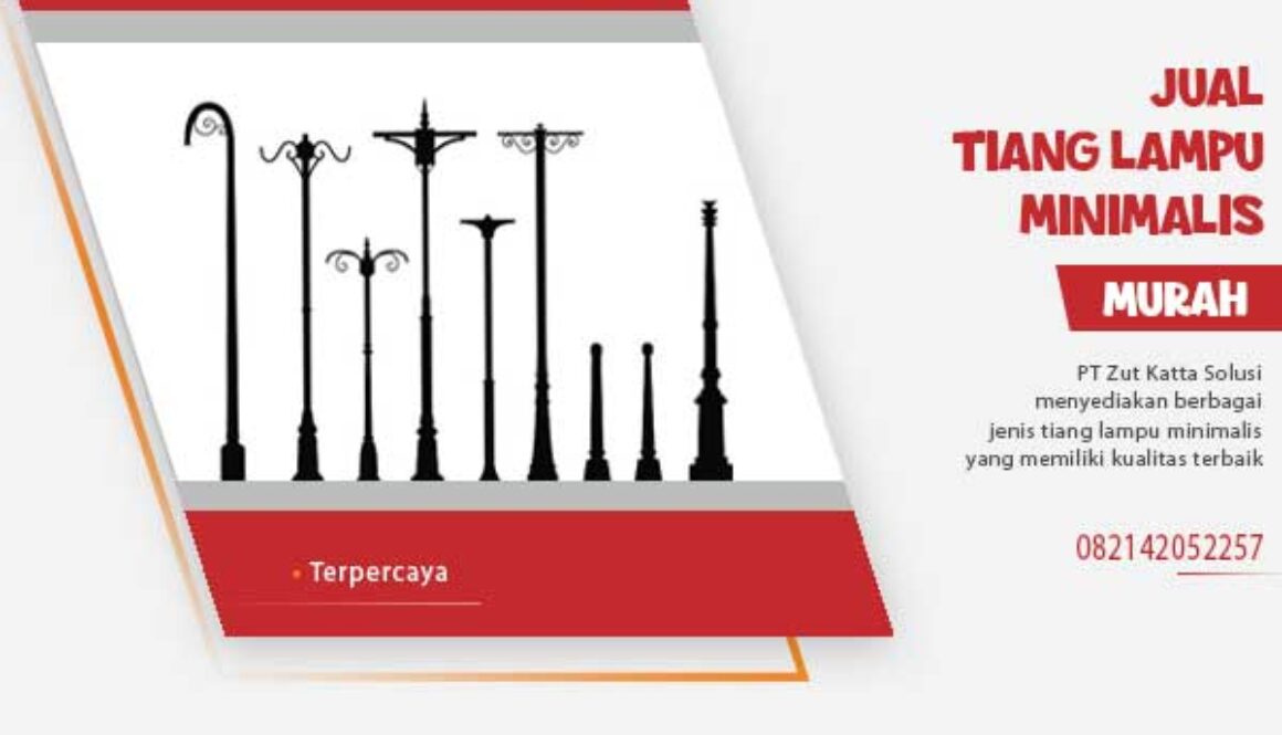 jual tiang lampu minimalis