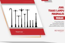 jual tiang lampu minimalis