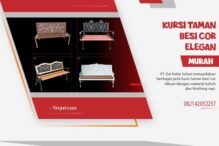 Kursi Taman Besi Cor Elegan