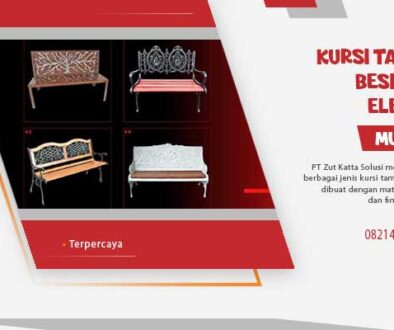 Kursi Taman Besi Cor Elegan