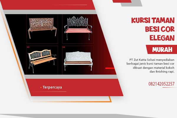 Kursi Taman Besi Cor Elegan