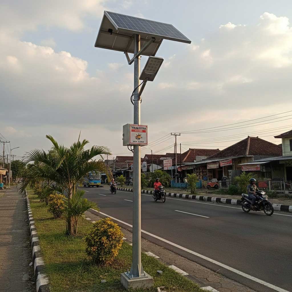 tiang solar cell murah