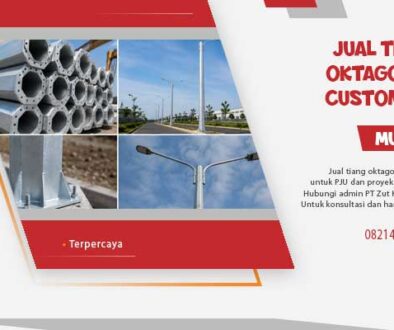 Jual tiang oktagonal custom