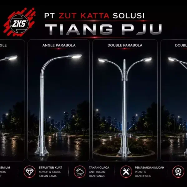Tiang PJU Baja